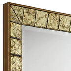 Lanham 31 1/2 x 31 1/2 Square Antique Gold Wall Mirror