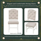 Retro Style Dining Table with Extendable Table and 4 Upholstered Chairs