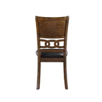 Gia Faux Leather Dining Chairs in Brown
