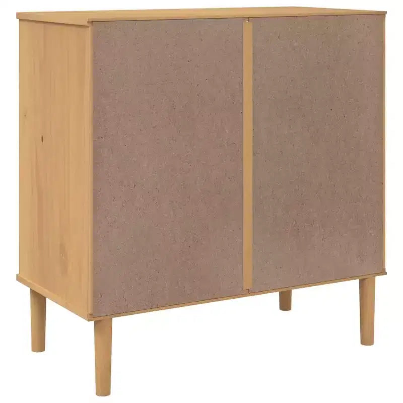 SENJA Dresser Rattan Look Brown 31.5x15.7x31.5 Solid Wood Pine