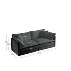 Upholstered Loveseat and Couch Sofa Collection, Ideal for Living Room, Home Office or Lounge, 2+2 Seating