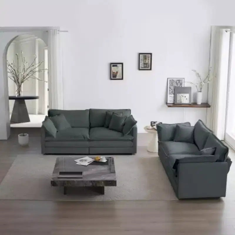 Upholstered Loveseat and Couch Sofa Collection, Ideal for Living Room, Home Office or Lounge, 2+2 Seating