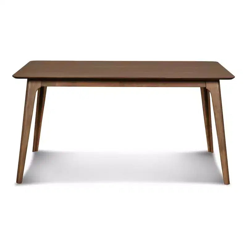 Oscar 59 Solid Wood Rectangular Dining Table In Walnut