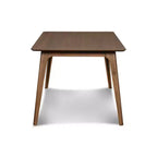 Oscar 59 Solid Wood Rectangular Dining Table In Walnut