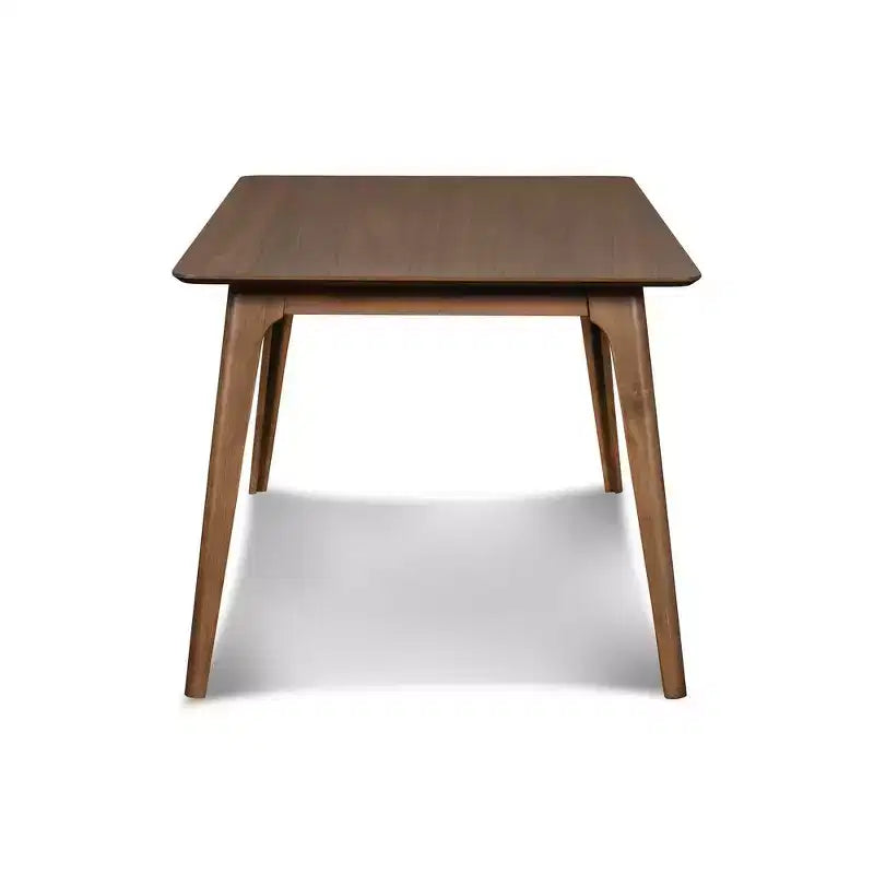 Oscar 59 Solid Wood Rectangular Dining Table In Walnut