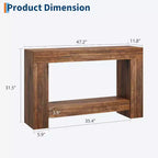 Rectangle Metal Table Top End Table 1-piece