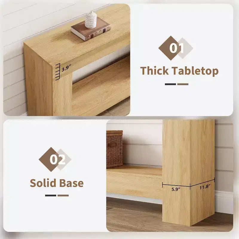 Rectangle Metal Table Top End Table 1-piece