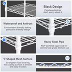 59'' White 5 Tier Storage Rack Adjustable Tier Spacing Height