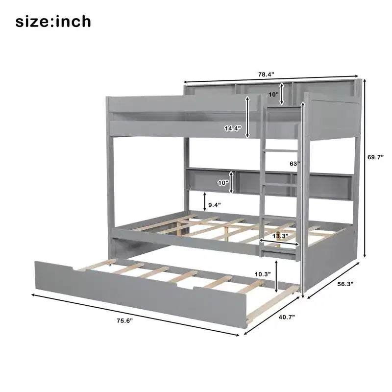 Hernandez Bunk Bed with Trundle
