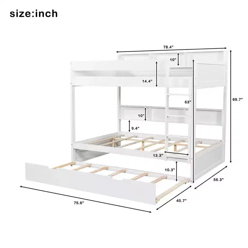Hernandez Bunk Bed with Trundle
