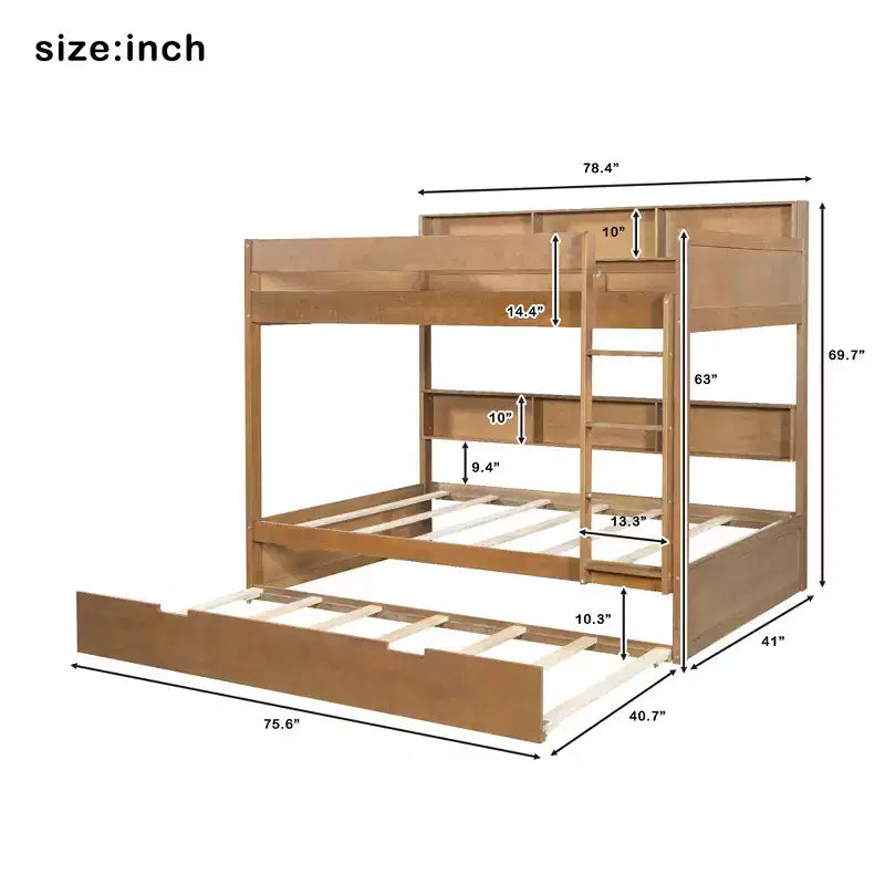 Hernandez Bunk Bed with Trundle