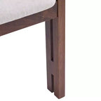 Rhiannon Mid-Century Modern Rubberwood Upholstered Dining Chairs