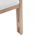 Rhiannon Mid-Century Modern Rubberwood Upholstered Dining Chairs