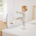 Toddler Bed Rail, Kids Beds Guard Rail with Reinforced Iron Pipe and Oxford Cloth, Adjustable Height Bed Side Railing, 1 Piece, Gray