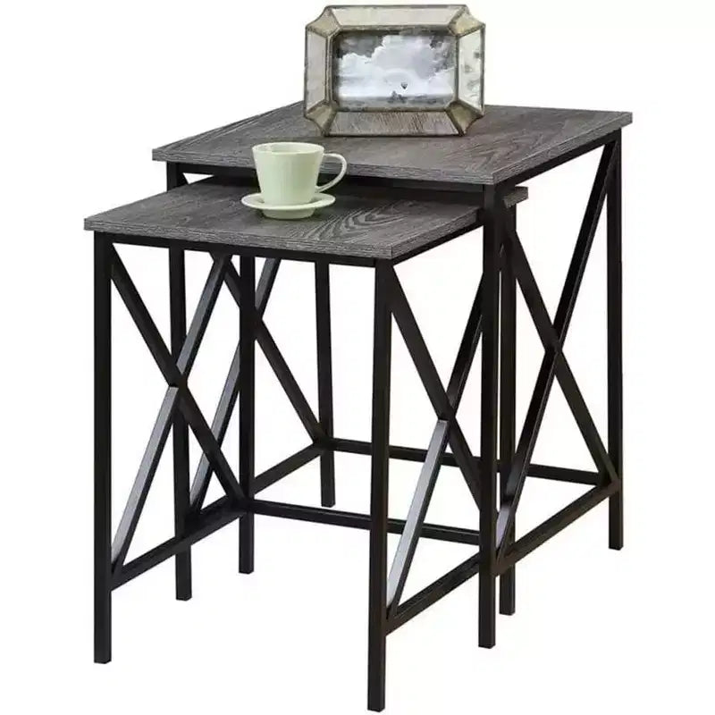 Rectangle Metal Table Top End Table 1-piece
