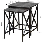 Rectangle Metal Table Top End Table 1-piece