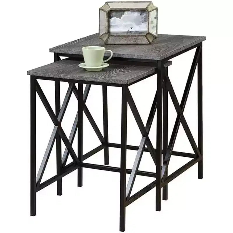 Rectangle Metal Table Top End Table 1-piece