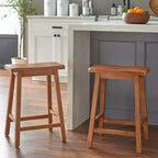 Marney Counter Height 24" Saddle Stool Driftwood