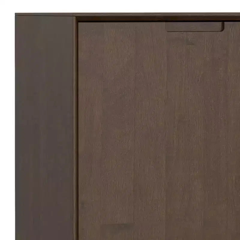 Devlin 4 Door Sideboard Buffet Walnut Brown