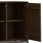 Devlin 4 Door Sideboard Buffet Walnut Brown