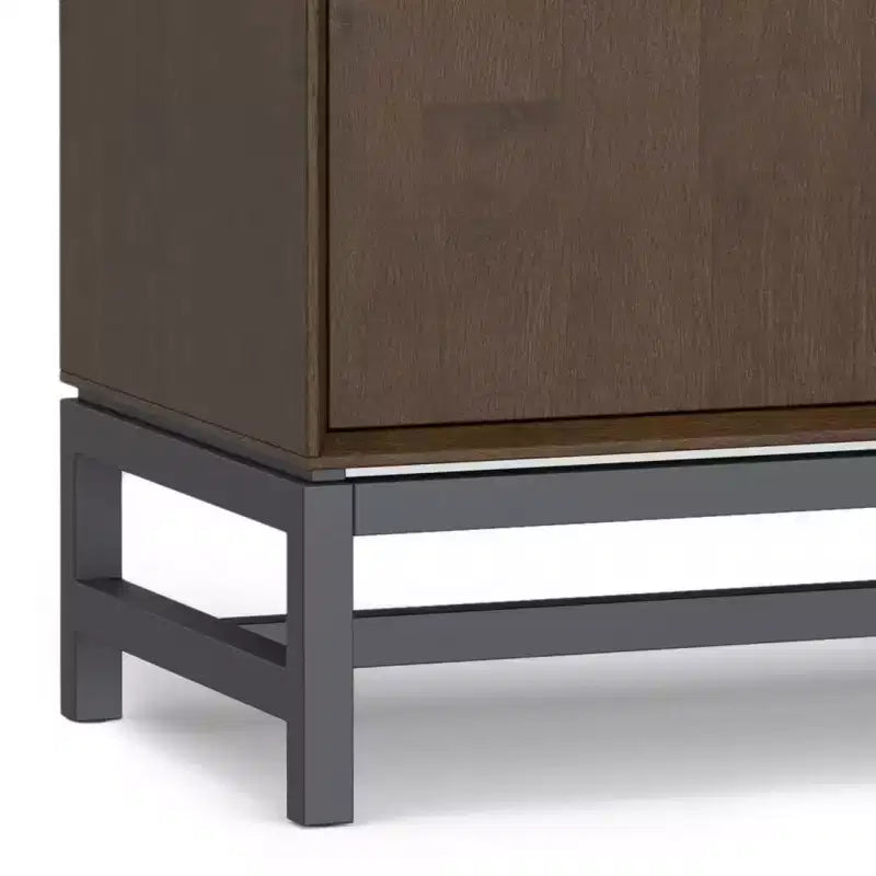 Devlin 4 Door Sideboard Buffet Walnut Brown