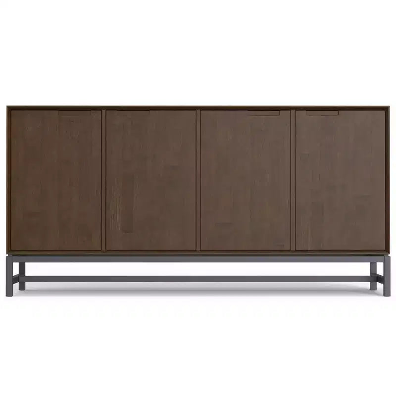 Devlin 4 Door Sideboard Buffet Walnut Brown