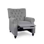 Callade Tufted Power Recliner Gray/Dark Brown