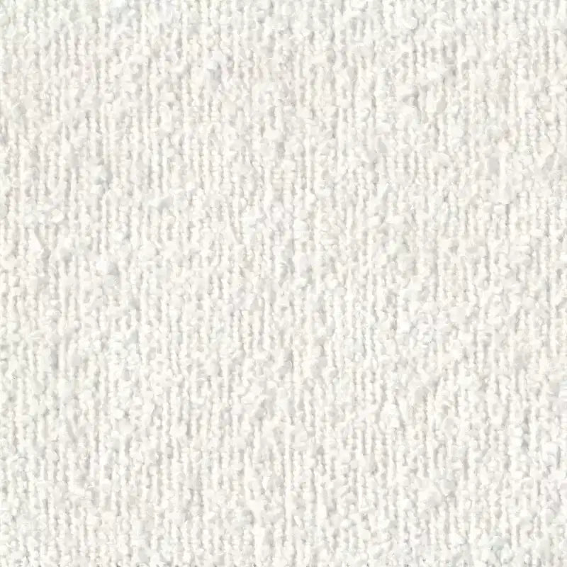 Upholstered Boucle Bench with Wood Base Cream: Mid-Tone Walnut Finish, Rectangle Shape, Polyester Upholstery