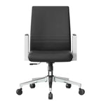 Aleen Modern Leather Office Chair - Swivel & Tilt Ergonomic Desk Chair with Iron Frame - Home Office