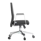 Aleen Modern Leather Office Chair - Swivel & Tilt Ergonomic Desk Chair with Iron Frame - Home Office