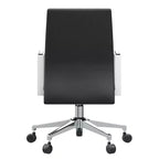 Aleen Modern Leather Office Chair - Swivel & Tilt Ergonomic Desk Chair with Iron Frame - Home Office