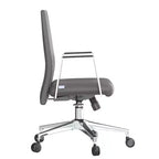 Aleen Modern Leather Office Chair - Swivel & Tilt Ergonomic Desk Chair with Iron Frame - Home Office