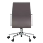 Aleen Modern Leather Office Chair - Swivel & Tilt Ergonomic Desk Chair with Iron Frame - Home Office