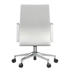 Aleen Modern Leather Office Chair - Swivel & Tilt Ergonomic Desk Chair with Iron Frame - Home Office