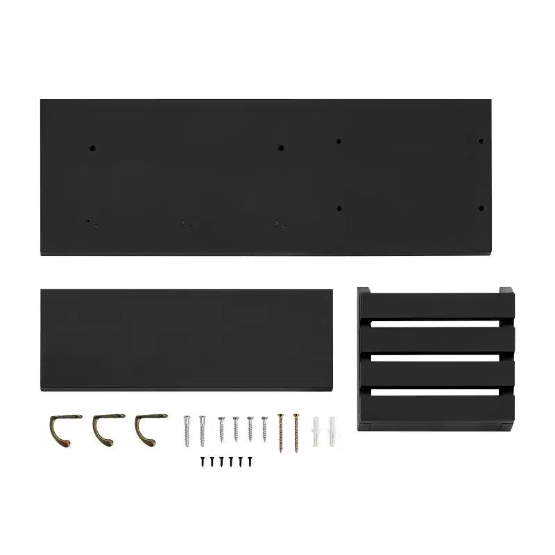 18 Utility Shelf with Pocket and Hanging Hooks