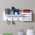 18 Utility Shelf with Pocket and Hanging Hooks