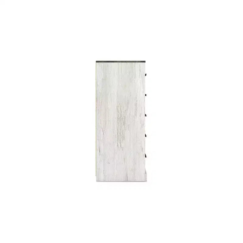 Casual Shawburn Chest of Drawers, Whitewash/Charcoal Gray