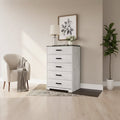 Casual Shawburn Chest of Drawers, Whitewash/Charcoal Gray