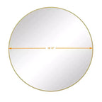 Wall Mirror, 39 Inch/42 Inch Circular Home Decor Farmhouse Metal Framed Mirror, Round Vanity Dressing Mirrors