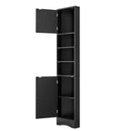 67 Tall Bathroom Corner Cabinet, Freestanding Floor Cabinet With Adjustable Shelves, Narrow Cabinet Organizer for Bathroom Kitchen Living Room
