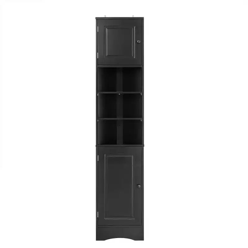 67 Tall Bathroom Corner Cabinet, Freestanding Floor Cabinet With Adjustable Shelves, Narrow Cabinet Organizer for Bathroom Kitchen Living Room